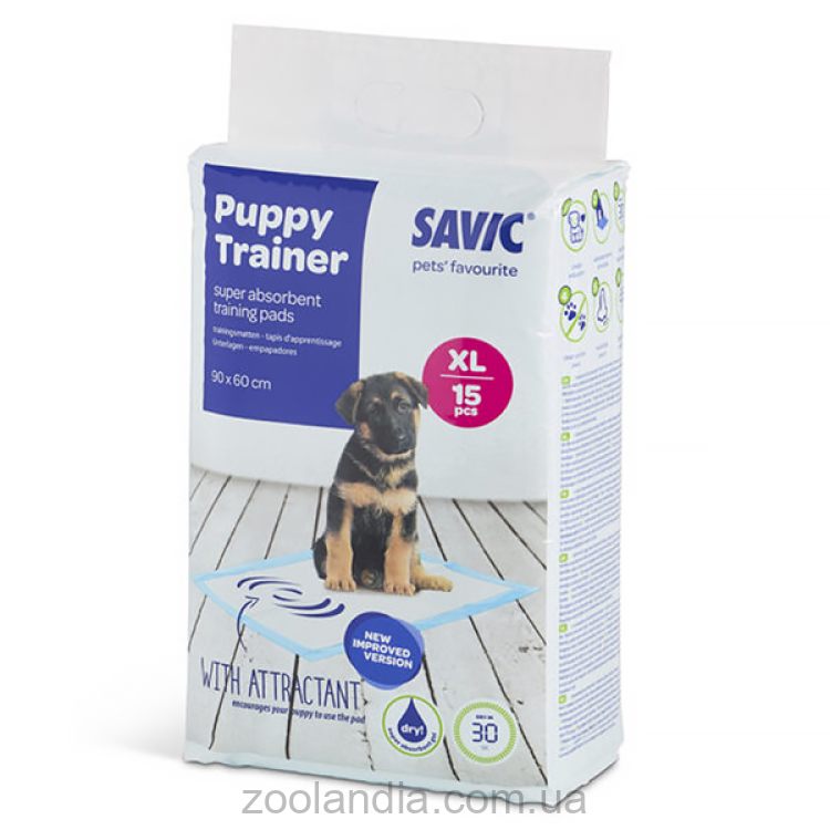 Savic паппи трэйнер (Puppy Trainer) пеленки для собак, XL, 90х60 см