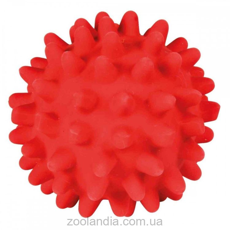 Trixie (Трикси) Игрушка мяч игольчатый с пищалкой для собак