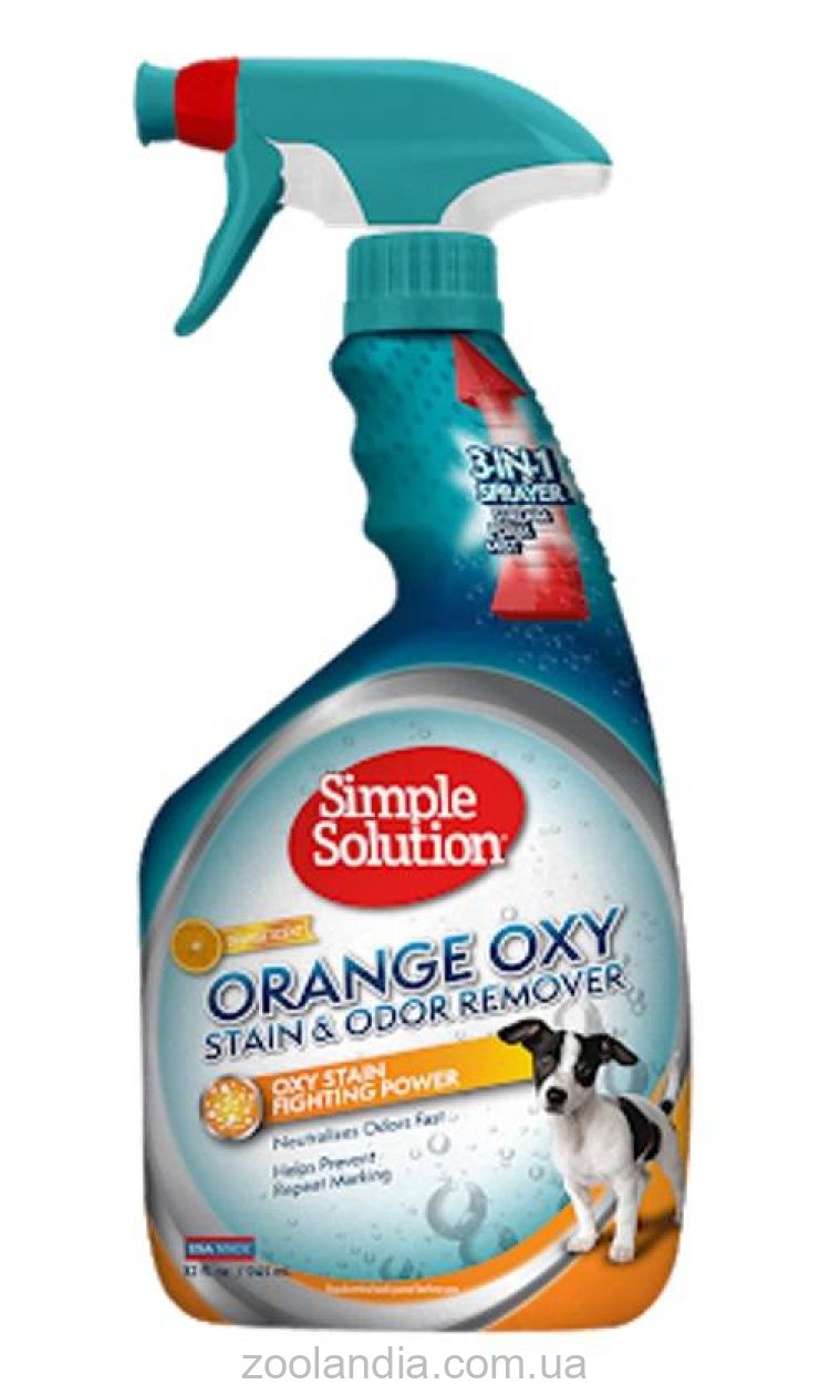Simple Solutions (Симпл Солюшн) Orange oxy charged stain & odor remover - Насыщенный кислородом средство с ароматом апельсина