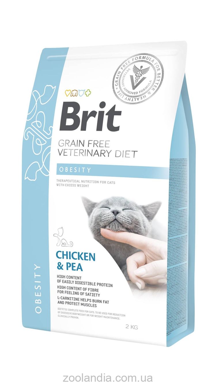 Brit (Брит) Veterinary Diet Cat Grain free Obesity Беззерновая диета при избыточном весе и ожирении