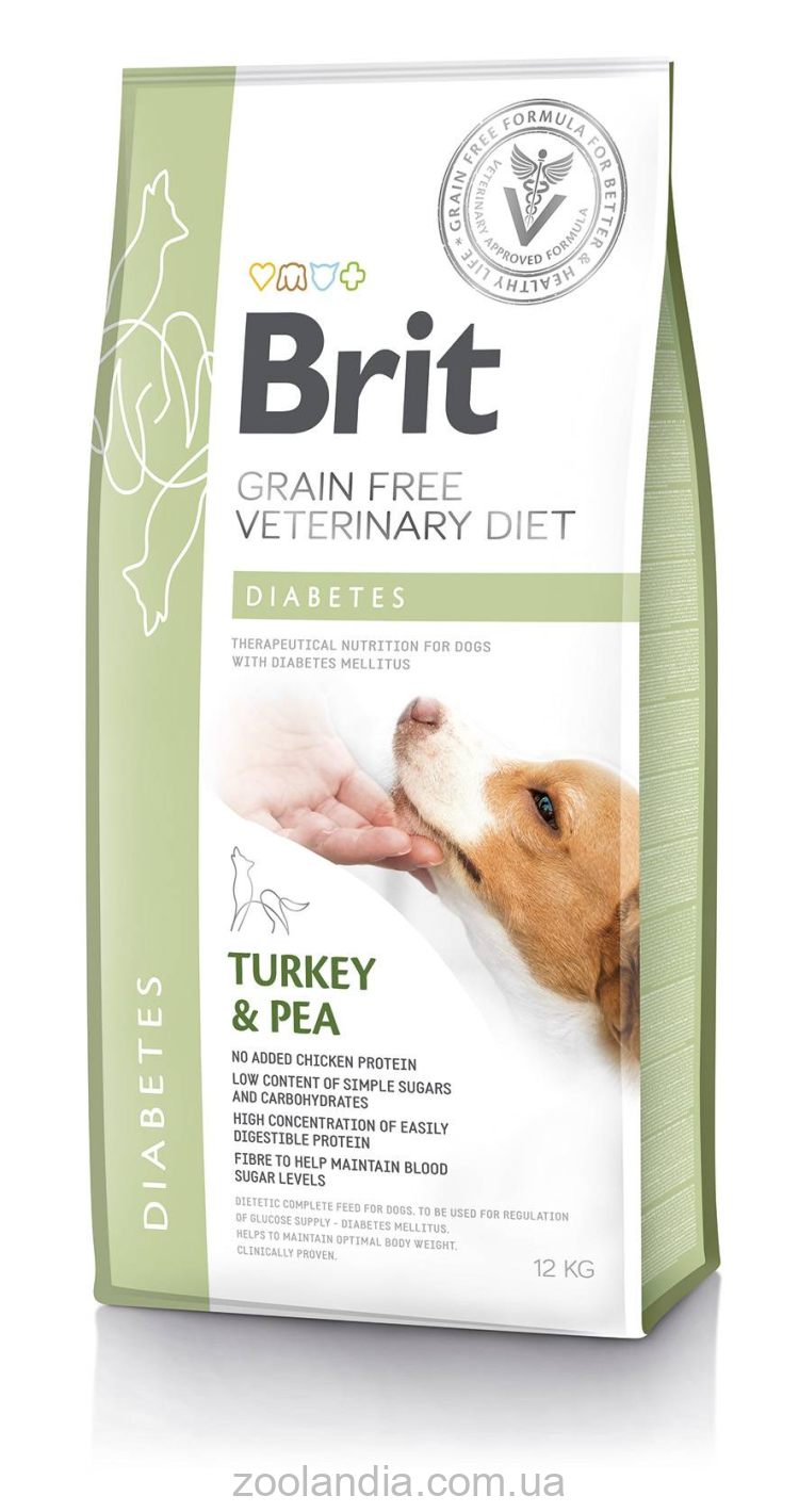 Brit (Брит) Veterinary Diet Dog Grain Free Diabetes Беззерновая диета при диабете
