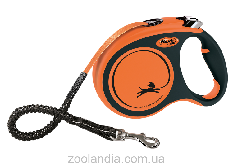 Flexi Xtreme L - поводок-рулетка для собак до 65 кг, лента,5 м