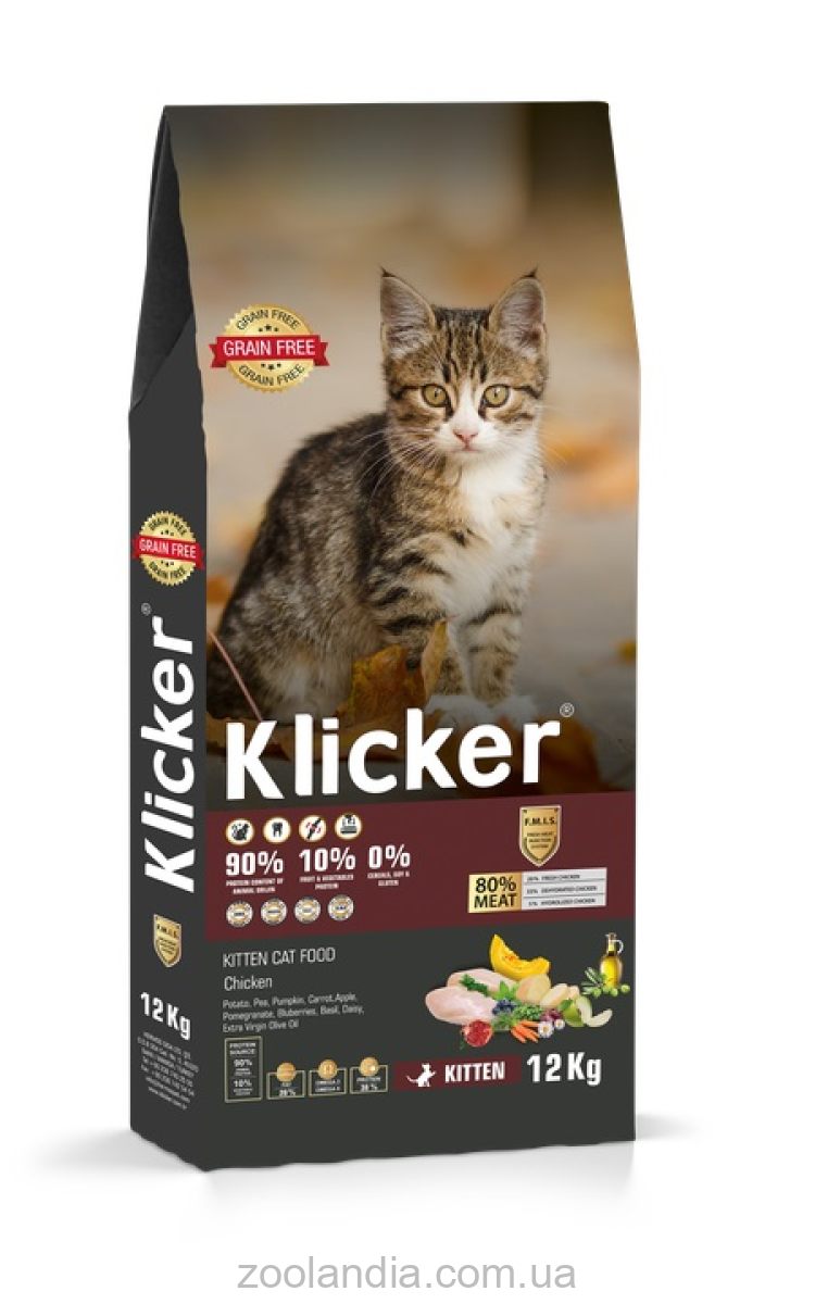 Klicker (Клікер) Kitten Chicken - Сухий корм для кошенят з куркою