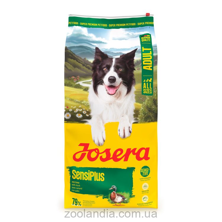 Josera (Йозера) SensiPlus - Корм для взрослых собак с чувствительным желудком (утка, рис)