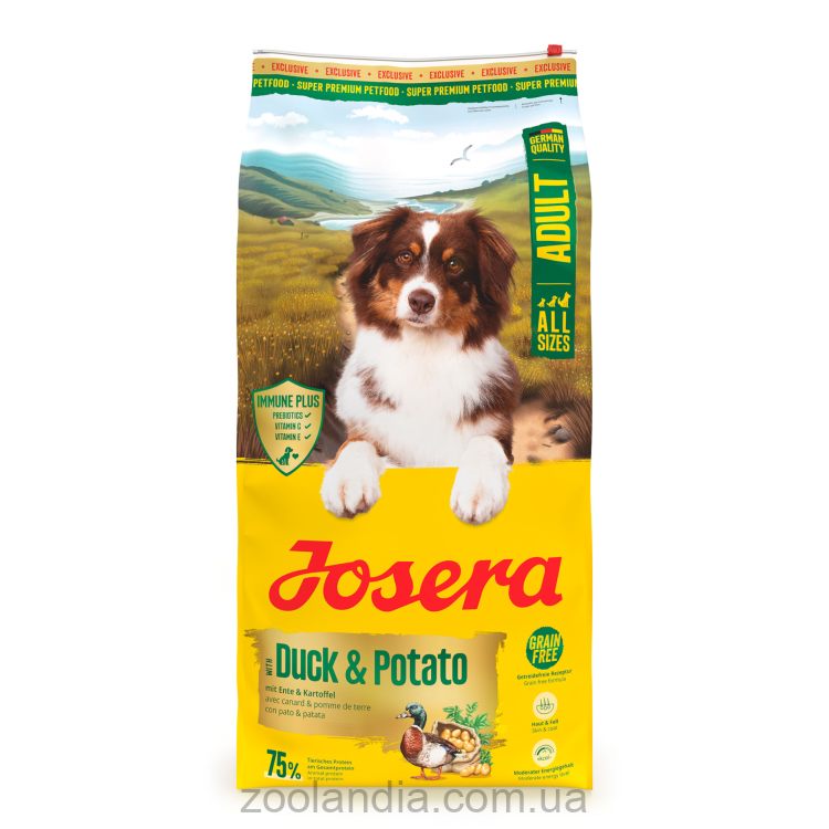 Josera (Йозера) Duck & Potato - Беззерновой корм для взрослых собак (утка, картофель)