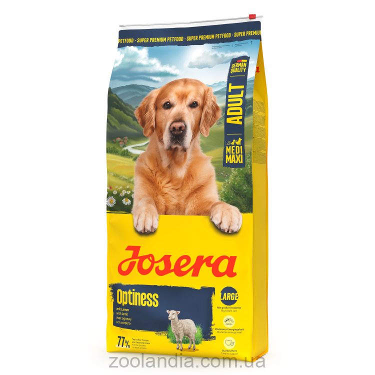 Josera (Йозера) Optiness - Корм для взрослых собак с пониженным содержанием белка (картофель и баранина)