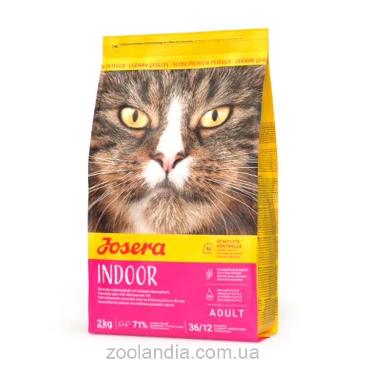 Josera (Йозера) (Naturelle Sterilised) Indoor - беззерновой корм для домашних и стерилизованных кошек (птица/форель)