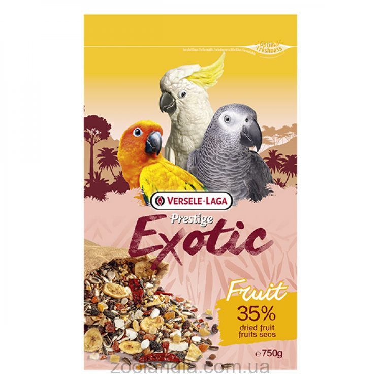 Versele-Laga (Верселе-Лага) Prestige Premium Parrots Exotic Fruit Mix - Зернова суміш з тропічними фруктами для великих папуг