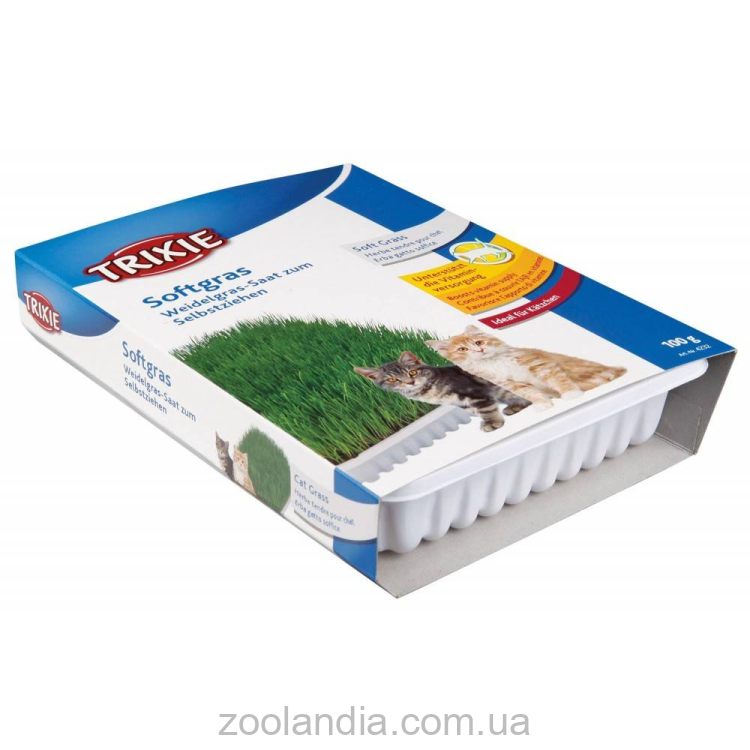 Trixie (Трикси) Soft Grass - Трава для кошек и котят, контейнер