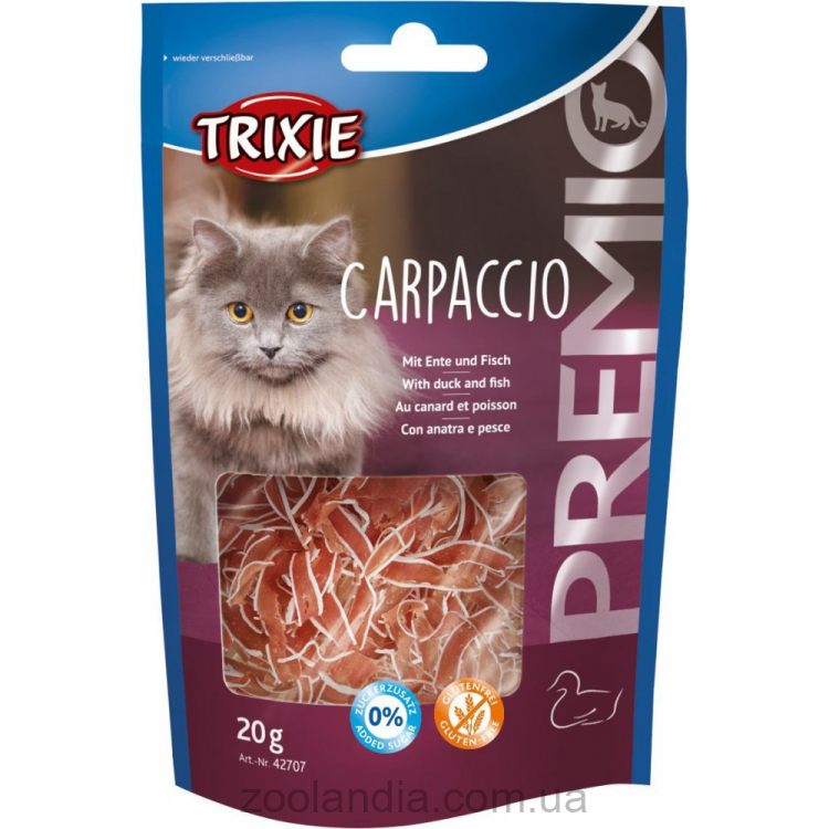 Trixie (Трикси) Premio Carpaccio - Лакомство для кошек с уткой и рыбой