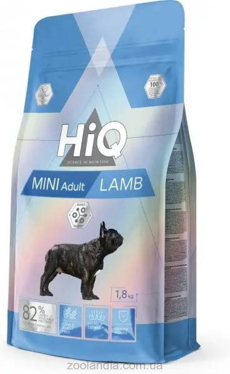 HiQ (Хайкю) Mini Adult Lamb - Сухой корм для взрослых собак малых пород