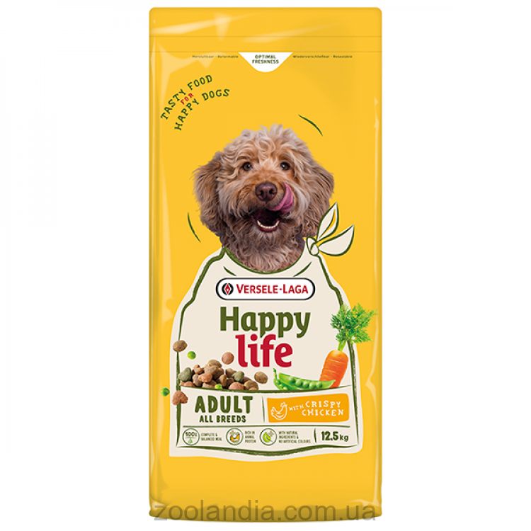 Happy Life (Хеппи Лайф) Adult with Chicken - Сухой премиум корм для собак всех пород (курица)