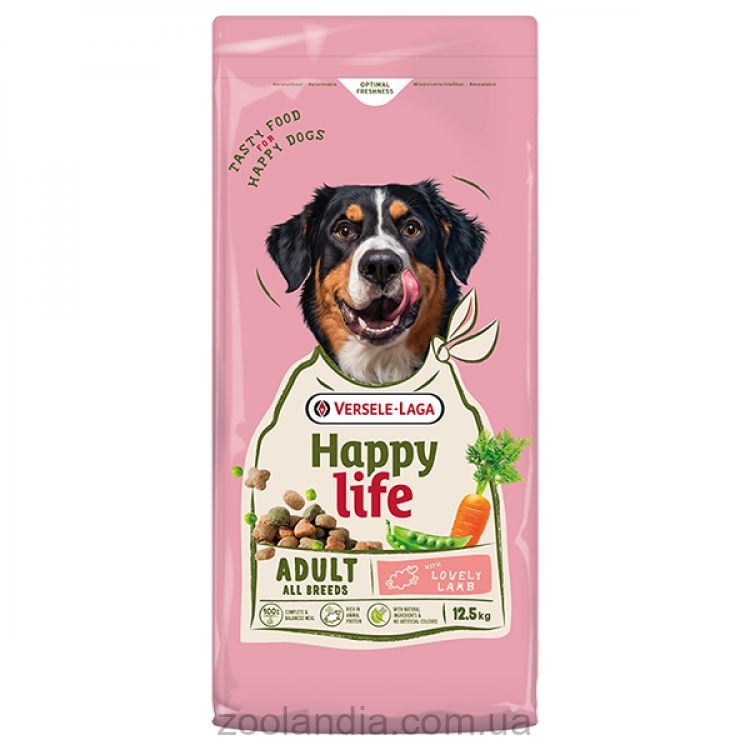 Happy Life (Хеппи Лайф) Adult All Breeds with Lamb - Сухой премиум корм для собак всех пород ягненок