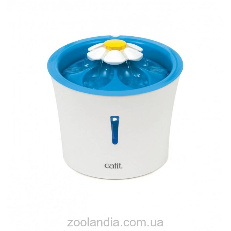 Catit (Катит) Led Flower Fountain - Поилка-фонтан для кошек, с подсветкой (синий)
