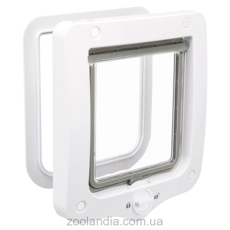 Trixie (Трикси) - Дверцы для кошек и собак двухсторонние, 20 × 22 cм, белые, пластик