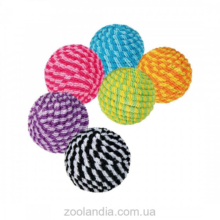Trixie (Трикси) Игрушка для кошек Мяч-спираль для кошек, d:4,5 см (нейлон)