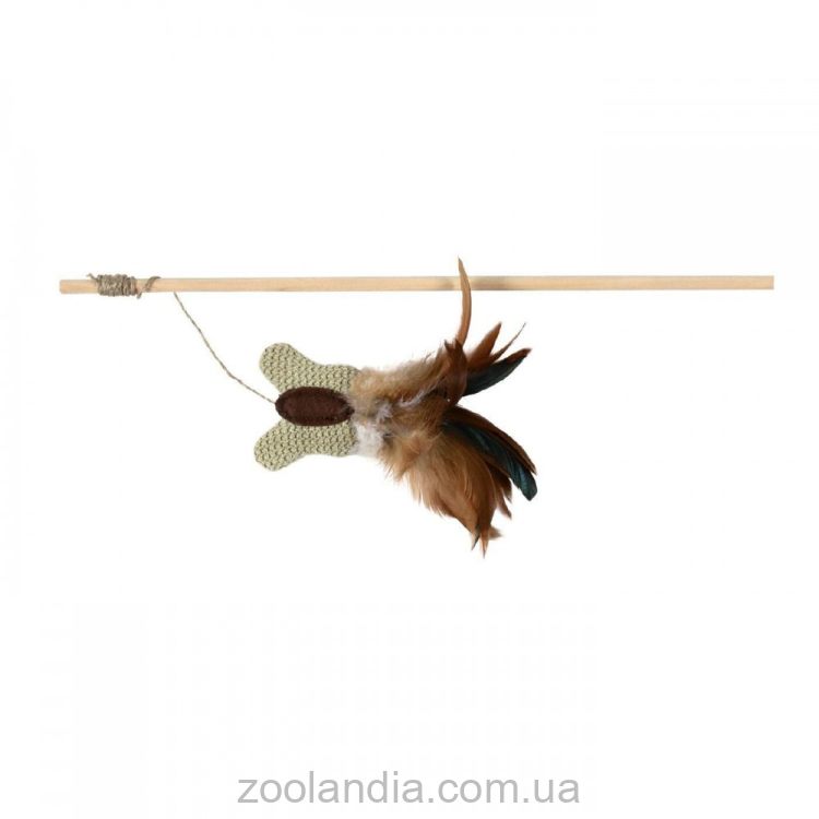 Trixie (Трикси) Игрушка для кошек Удочка с бабочкой и перьями