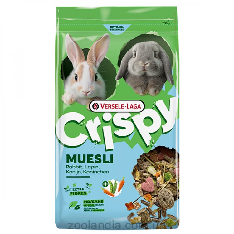 Versele-Laga Crispy Cuni (Верселе Лага Криспи) - Зерновая смесь корм для карликовых кроликов