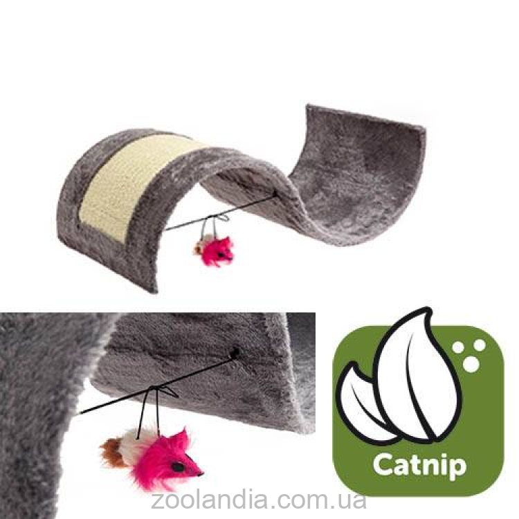 Karlie-Flamingo (Карли-Фламинго) Kitty Wave Фламинго когтеточка для кошек игровая площадка с игрушкой, волна, плюш