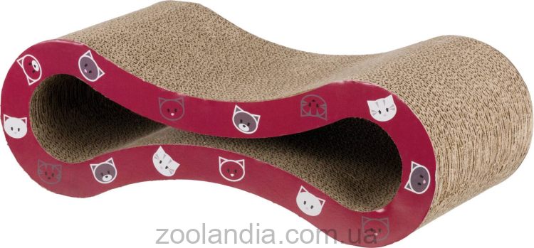 Trixie (Трикси) Mimi Волна - Когтеточка с кошачьей мятой, (картон, винно-красная)