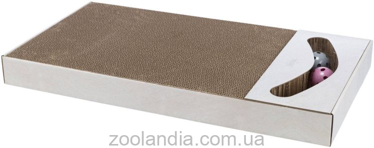 Trixie (Трикси) Волна XXL Когтеточка картонная с мячиками (бежевая)