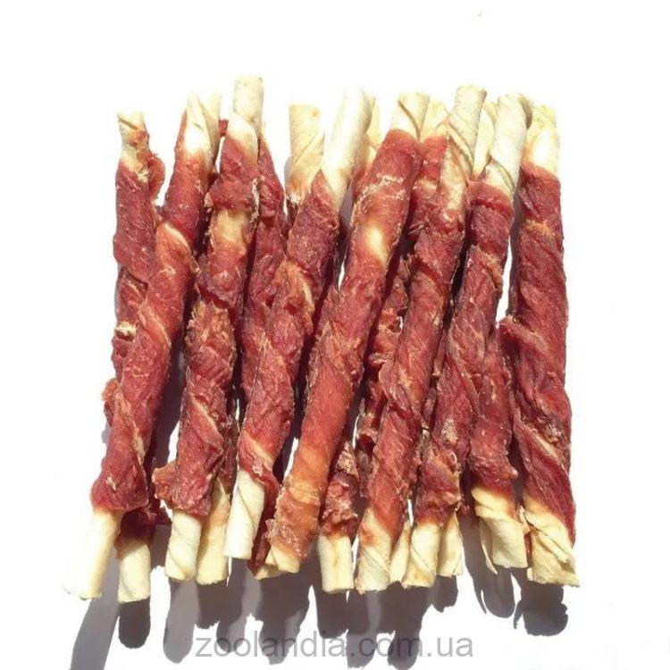 Lucky Star (Лаки Стар) - Лакомство для собак мясо утки на прессованной кости, 12,5 см.