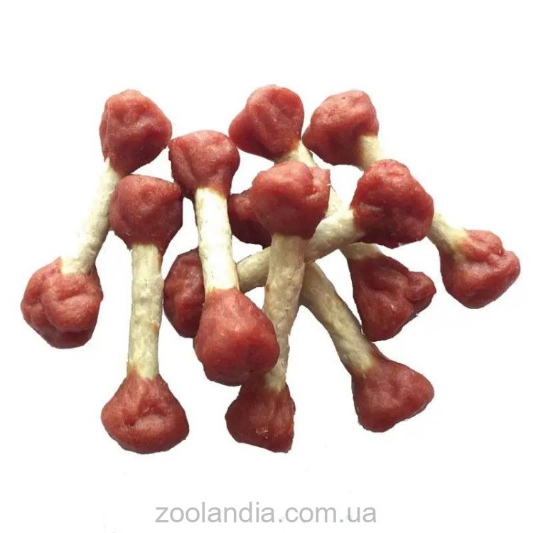 Lucky Star (Лаки Стар) - Лакомство для собак гантельки с мясом утки на прессованной кости, 6см