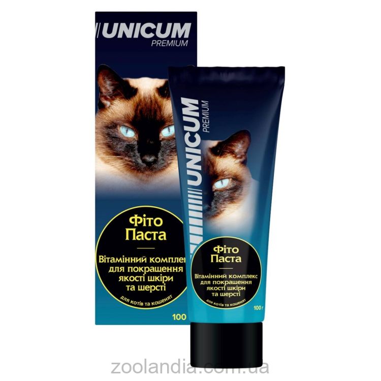 Unicum (Уникум) Premium - Фито Паста Витаминный комплекс для улучшения качества кожи и шерсти котов и котят