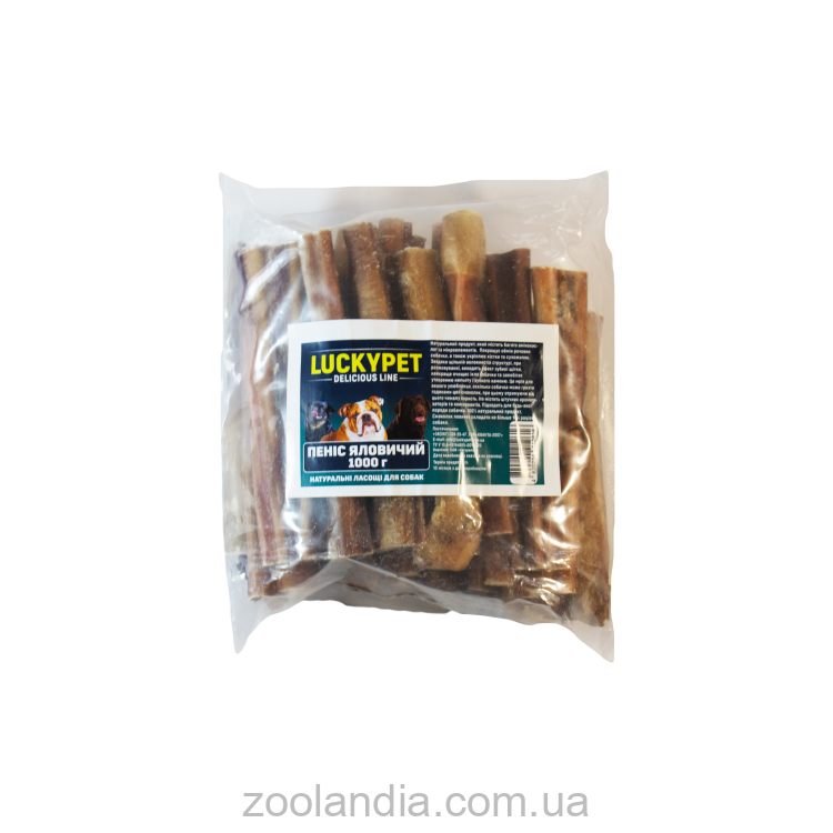 Lucky Pet (Лаки Пет) - Лакомство сушеное натуральное говяжий пенис для собак
