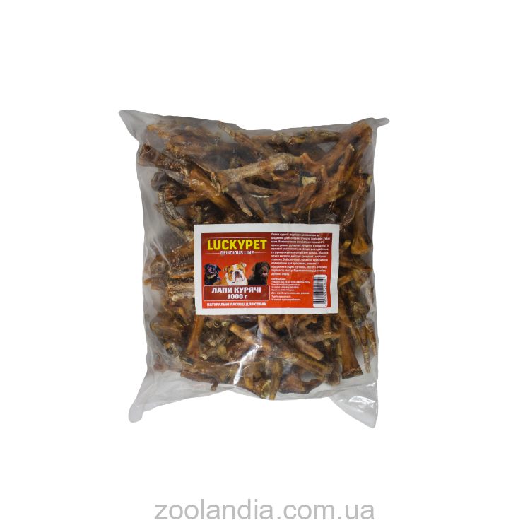 Lucky Pet (Лаки Пет) - Лакомство сушеное куриные лапы для собак