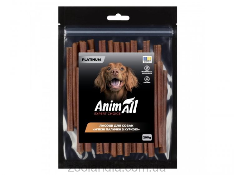 AnimAll (ЭнимАлл) Platinum - Лакомство для собак мясные палочки с курицей