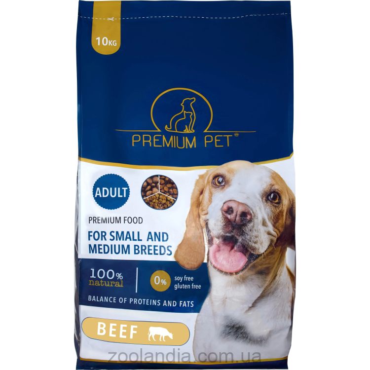 Premium Pet - Сухой корм для собак средних и крупных пород (с говядиной)