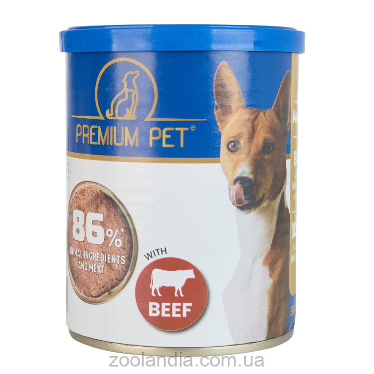 Premium Pet - Паштет для взрослых собак (с говядиной)