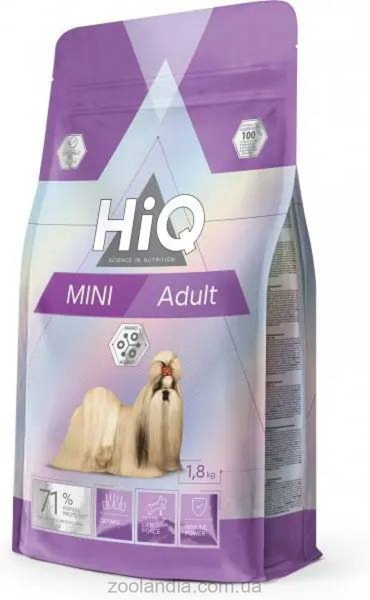 HiQ (Хайкю) Mini Adult - Сухой корм для взрослых собак малых пород