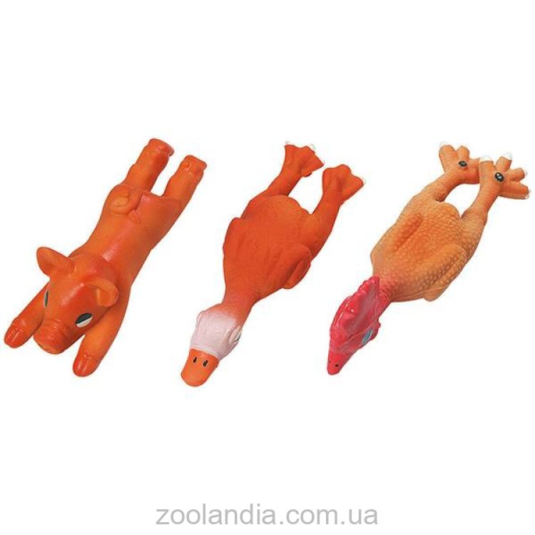 Flamingo Animals - Латексная игрушка для собак (поросенок, цыпленок, утенок)
