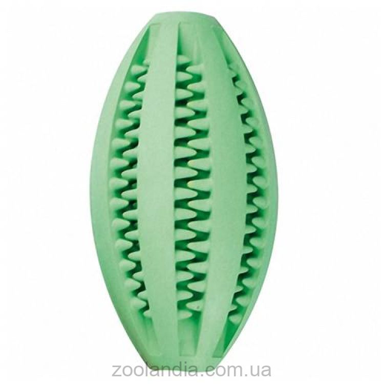 Flamingo (Фламинго) Rugby With Mint игрушка для собак, овальный мяч с зубцами и запахом мяты, резина