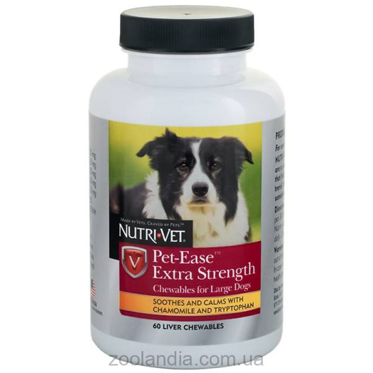Нутри-Вет «Анти-Стрес Экстра» успокаивающее средство для собак средних и крупных пород, жевательные таблетки