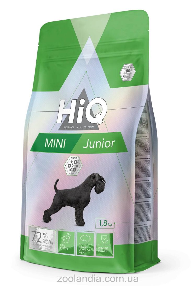 HiQ (Хайкю) Mini Junior - Сухой корм для щенков и молодых собак малых пород