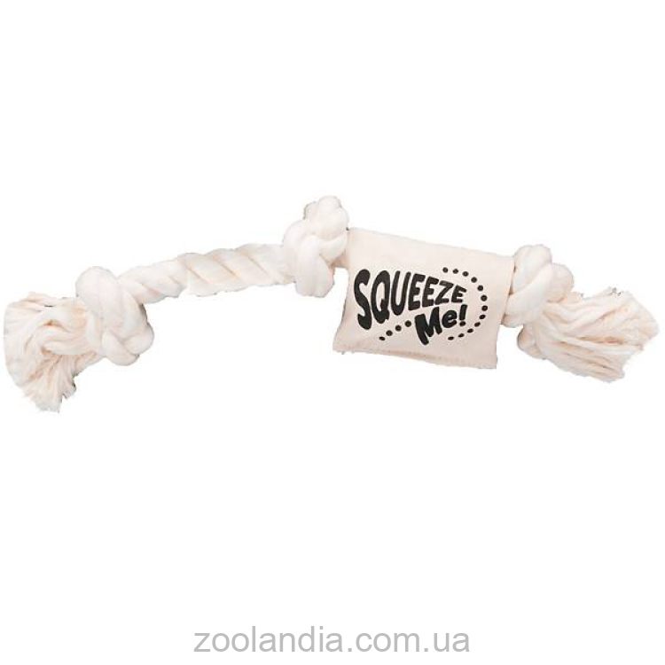 Flamingo Cotton Rope Squeaker ФЛАМИНГО КОТОН РОУП СКВИКЕР канат с пищалкой игрушка для собак