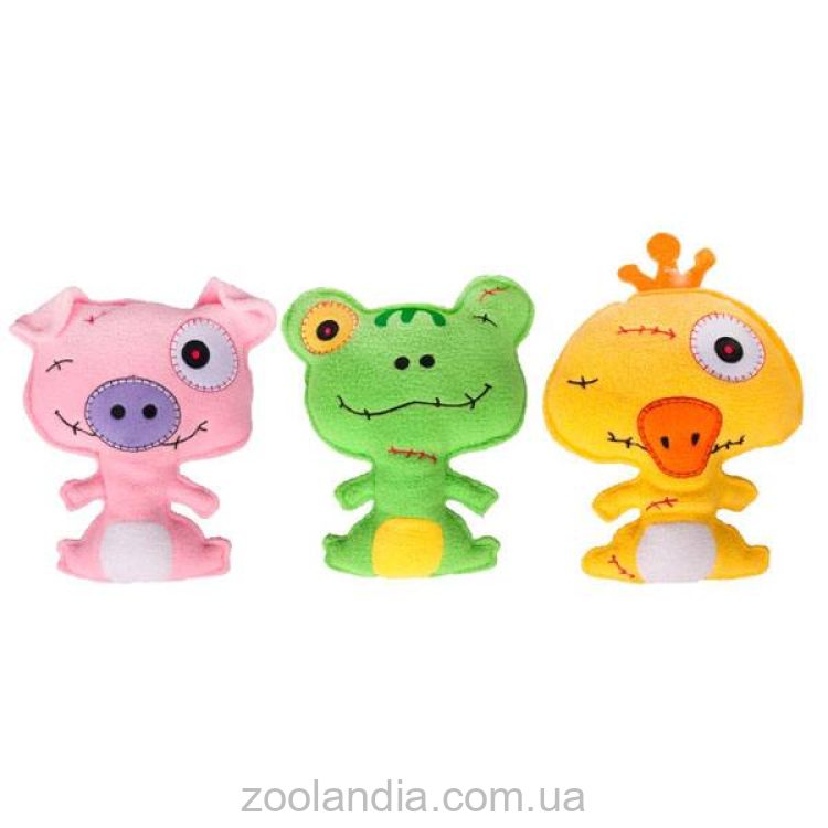 Flamingo Zombeez Фламинго Зомбиз мягкая игрушка для собак, с наполнителем, флис