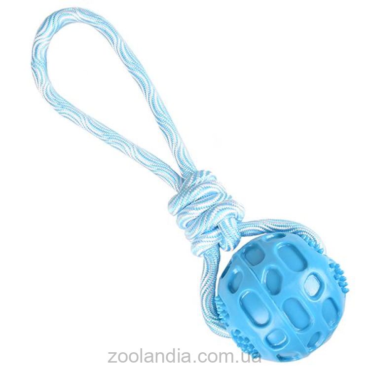 Flamingo (Фламинго) Rudo Ball With Rope - Игрушка для собак мяч с веревкой