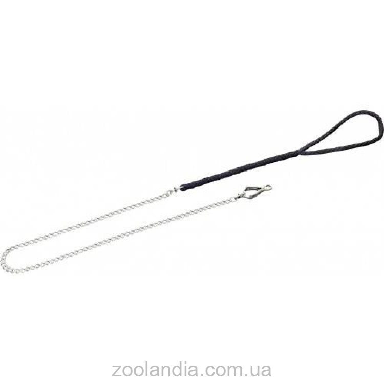 Sprenger ( Спренгер) круглое звено, поводок c черной ручкой, хромированная сталь