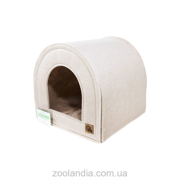 Lucky Pet (Лаки Пет) "Опера" Лежак-домик для собак и котов, войлок (бежевый)