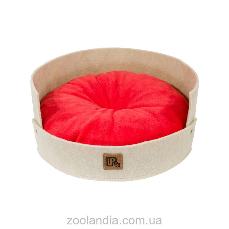 Lucky Pet (Лаки Пет) "Релакс" Лежак для собак и котов, войлок  (беж-коралл)