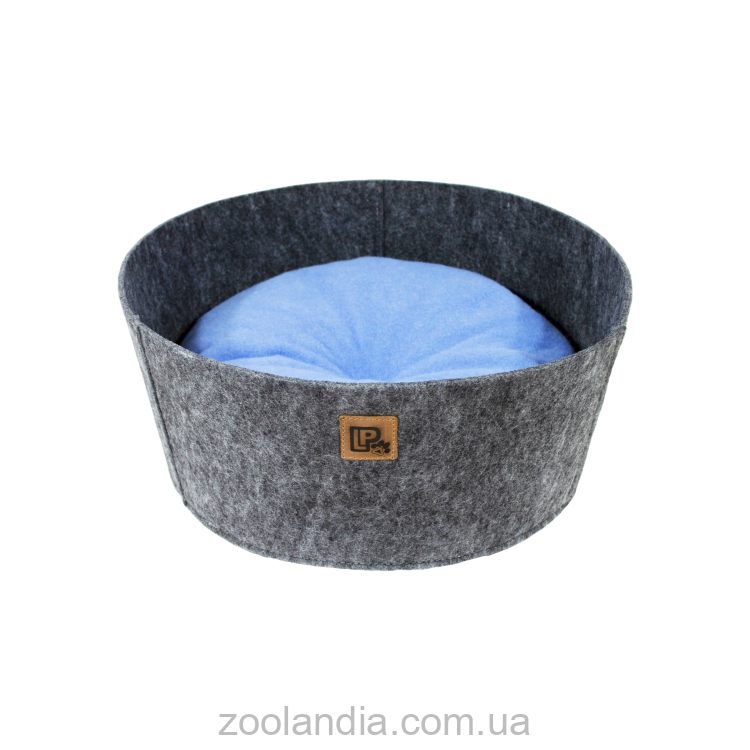 Lucky Pet (Лаки Пет) "Ремикс" Лежак для собак и котов, войлок (серо-голубая)