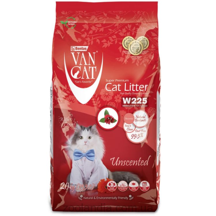 VanCat (ВанКэт) Standart  – Бентонитовый наполнитель для кошачьего туалета, крупная гранула