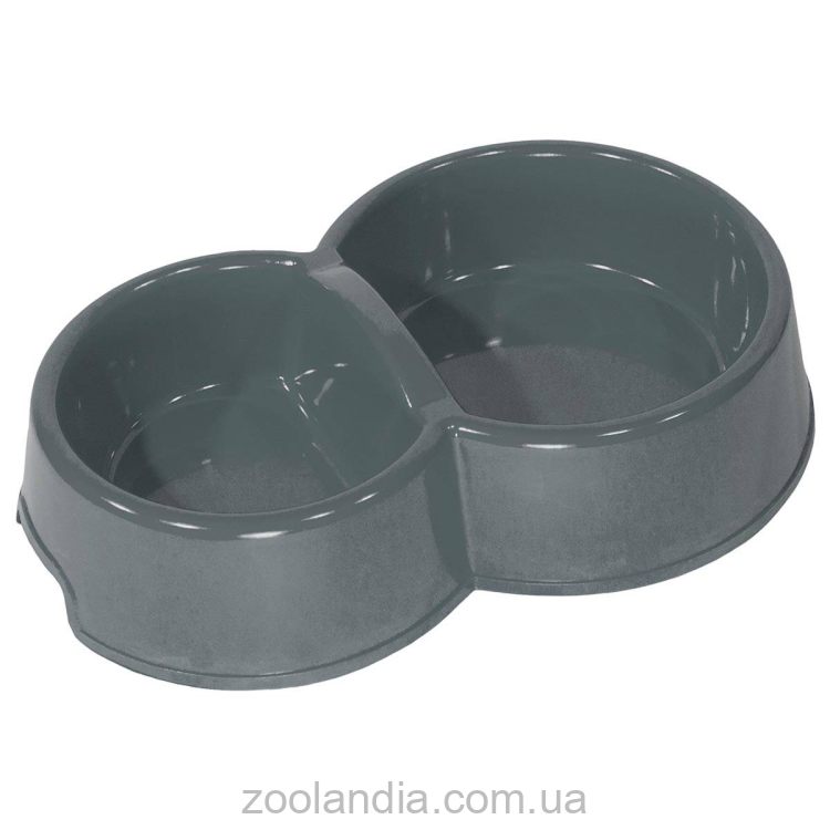 Lucky Pet (Лаки Пэт) №1 - Миска двойная пластиковая для животных, 80+150 мл