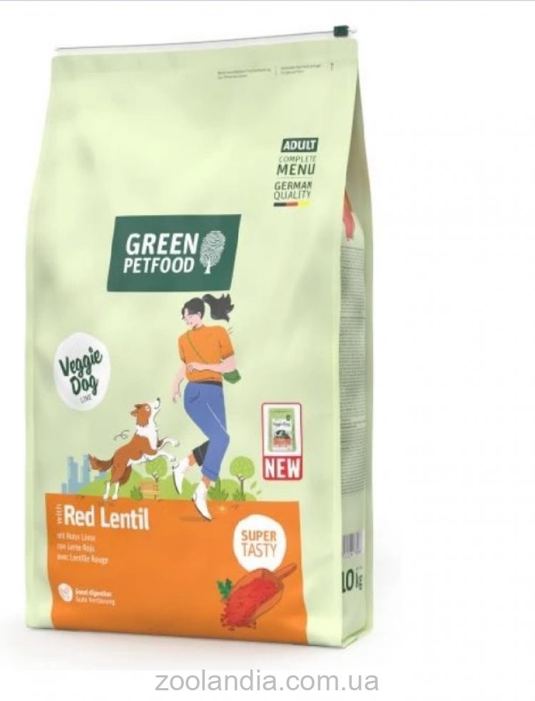 VeggieDog Origin Adult беззерновой - Вегетарианский корм для взрослых собак с красной чечевицей