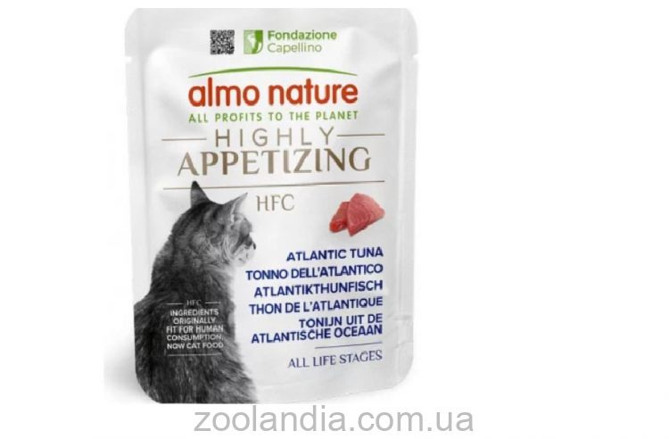 Almo Nature HFC Cat Highly Appetizing - Консервований корм для котів з тунцем і макреллю
