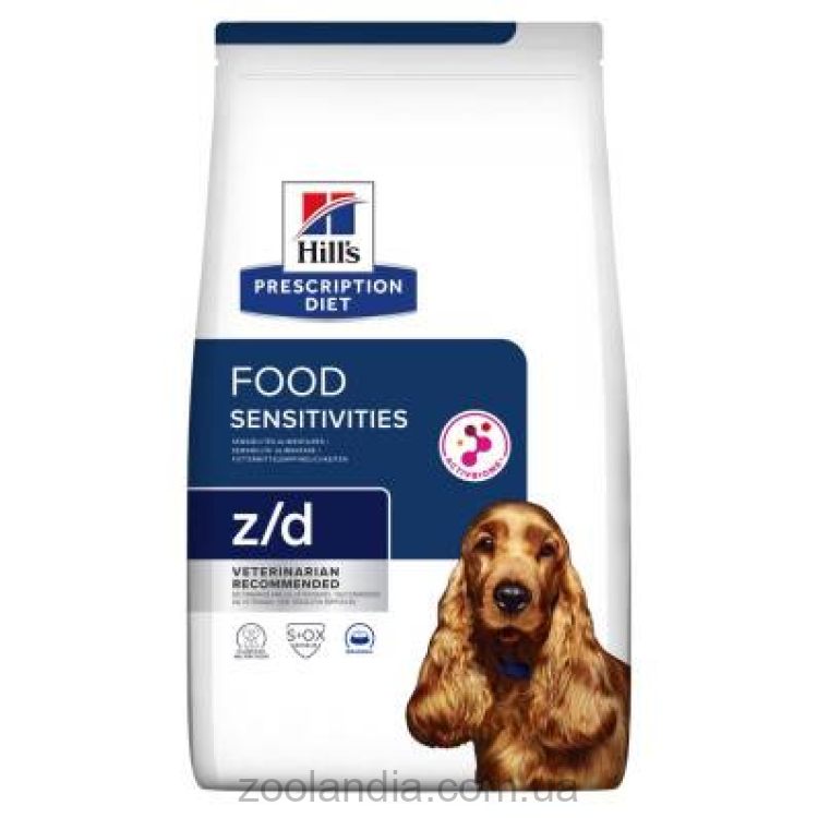 Hills (Хиллс) Prescription Diet Canine z/d – лечебный корм для собак при пищевых аллергиях